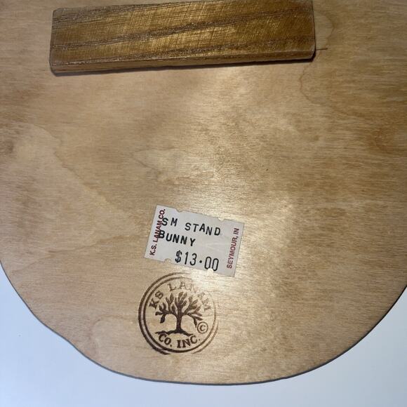 Vintage KS Lanam Co Inc Hand Paint Fall Christmas Easter Longaberger Stand Small - Picture 7 of 16